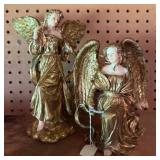Gold-Toned Angel Figurines