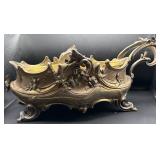 Ornate Metal Planter with Handle