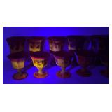 Cadium Red Glass Goblets