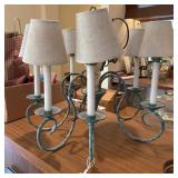 Iron and Stone Six-Light Fixture