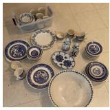 Blue & White Ceramic Dinnerware Collection