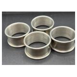 Four Metal Napkin Rings
