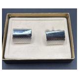 Swank Silver-Tone Cufflinks