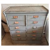 Industrial Wood Drawer Cabinet