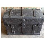 Antique Decorative Metal Dome-Top Trunk