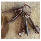 Vintage Metal Skeleton Keys