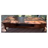 Wood Coffee Table With Drawers