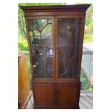 Wooden Glass-Front Display Cabinet