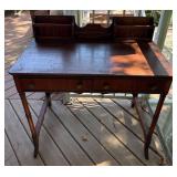 Wood Writing Desk With Drawers