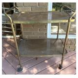 Two-Tiered Rolling Serving Cart