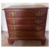 Four-Drawer Wooden Chest, 24x15x25