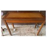 Wooden Table with Cane Top