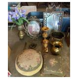 Brass Decor and Cushions