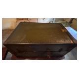 Vintage Metal Steamer Trunk