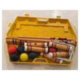 Wooden Croquet Set with Case