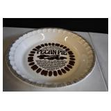 Vtg Country Harvest Pecan Pie Recipe Dish