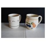 Longaberger Fruit Medley & Woven Traditions Mugs