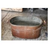 Vtg Oval Copper Wash Boiler