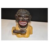Vtg Cast Iron DInah Coin Bank