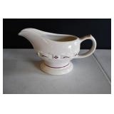 Longaberger Woven Traditions Red Gravy Boat