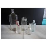 Lot of Vtg Glass Bottles