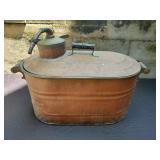 Antique Copper Boiler Tub