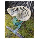 Metal Tractor Chair in John Deere Colors