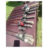 Collection of Fishing Rods and Reels