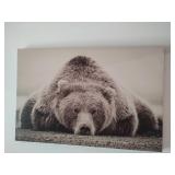 Bear Print on Canvas