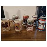 7 Budweiser Steins
