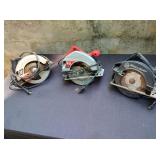 2 Skilsaws, 1 Black & Decker Circular Saws
