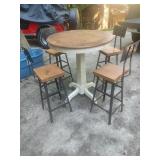 Pub Style Table & 4 Chairs