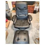 Black Chair and Stool