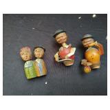 3 Wooden Bottle Toppers