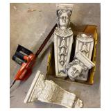 Concrete Decorations and Remington Chainsaw Lot