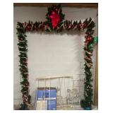 Christmas Garland Archway and Santa Sleigh Light D