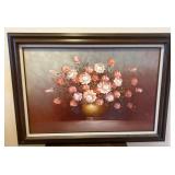 Original Artwork of Floral Still Life, Signed, 43´
