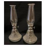 Clear Glass Miniature Oil Lamps