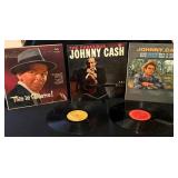 Vinyl Records Featuring Johnny Cash and Frank Sina