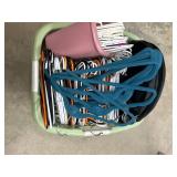 Laundry Basket with Assorted Hangers