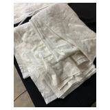 White Lace Floral Pattern Curtain