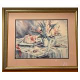 Carol Robinson Signed Floral Still Life, Framed, 3