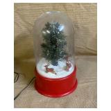 15-Inch Snow Blowing Fiber Optic Tree With Music