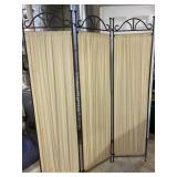 Three-Panel Divider with Rebar Steel Frame and Fab