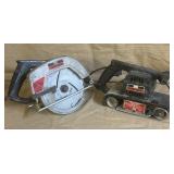 Craftsman Belt Sander and Circular Saw Combo