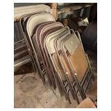 Collection of Metal Folding Chairs Assortment