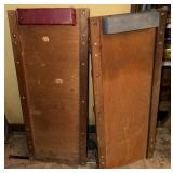 Pair Wood Creepers w/Padded Headrests