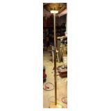 Brass Torchiere Floor Lamp - Works