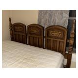 Vtg Wood Full Bed Frame