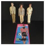 Ken Dolls Trio with 1994 Soccer Outfit